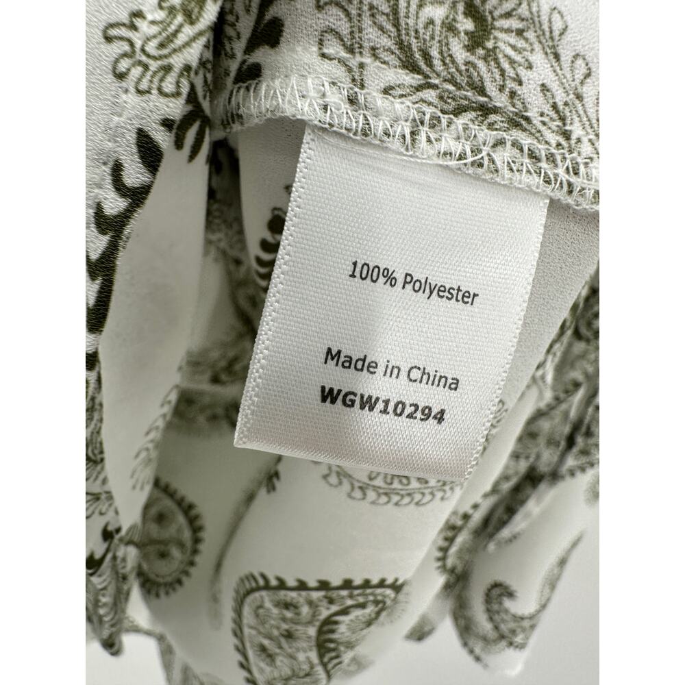 41 Hawthorn Blouse Womens Large Paisley V-Neck Sheer Flare Sleeve Office Career - Picture 7 of 7